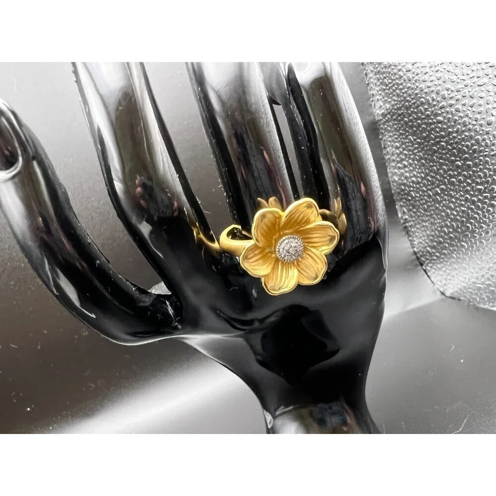Lia Sophia Violet Gold Plated Ring